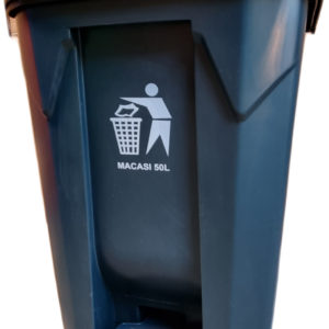 Papelero con pedal 50 litros